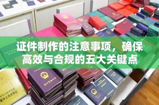 黎城证件制作的注意事项，确保高效与合规的五大关键点