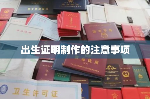 黎城出生证明制作的注意事项